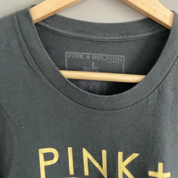 PINK DOLPHIN GRAY SHIRT SIZE L - Picture 2 of 3